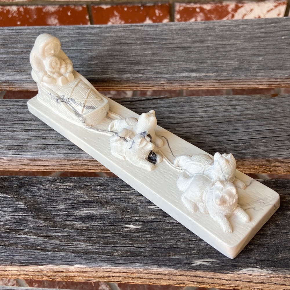 Stone Eskimo dog sled